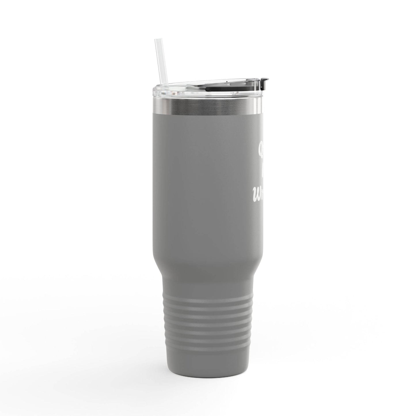 Quiet I'm Writing Insulated Travel Mug - 40oz Red Coffee Cup - The Dreamer's Bookshop.