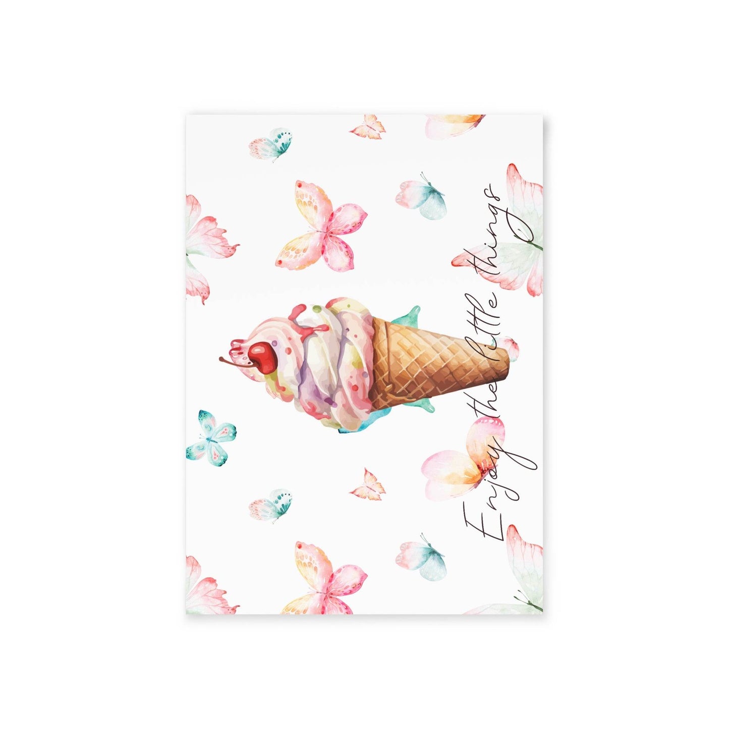 The Dreamer's Bookshop "Gelato" Enjoy the Little Things Card - The Dreamer's Bookshop.