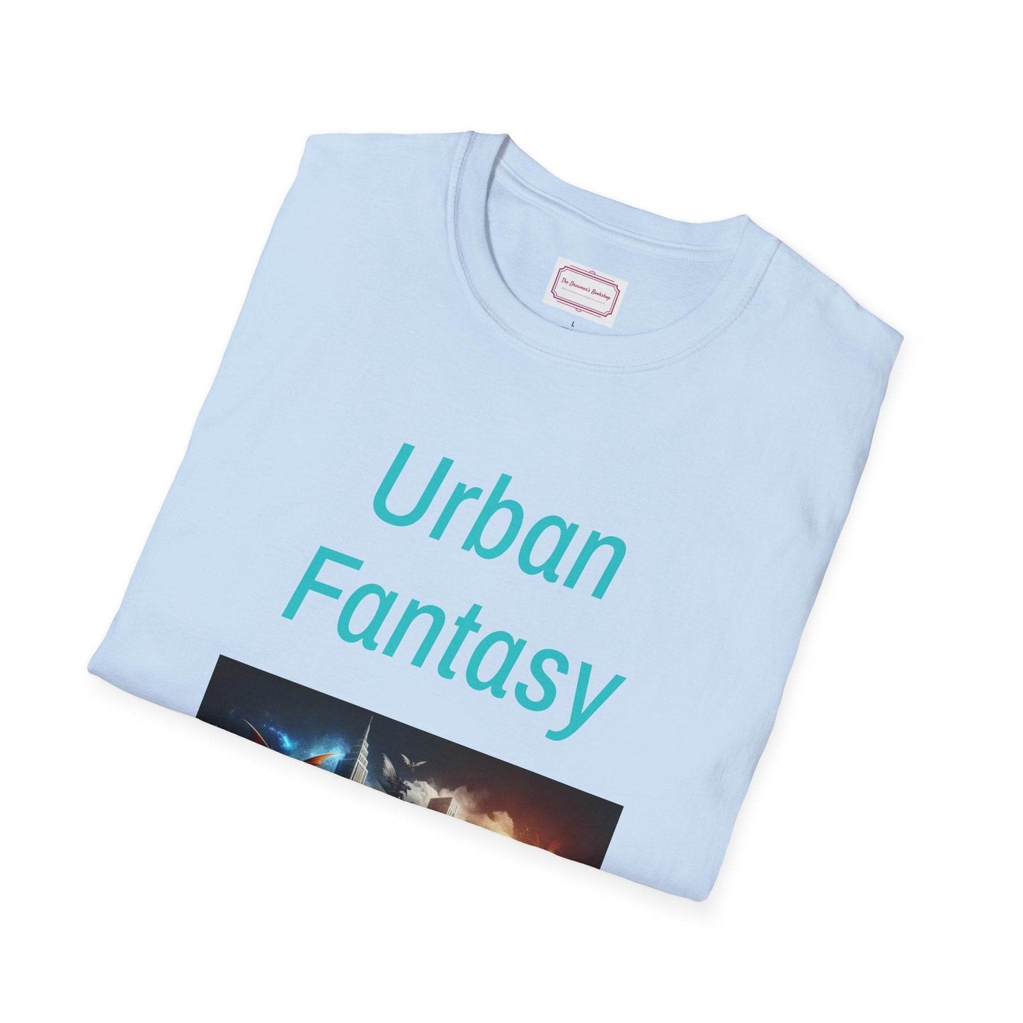 Urban Fantasy Unisex Softstyle T-Shirt - Creative Graphic Tee for Readers and Dreamers - The Dreamer's Bookshop.