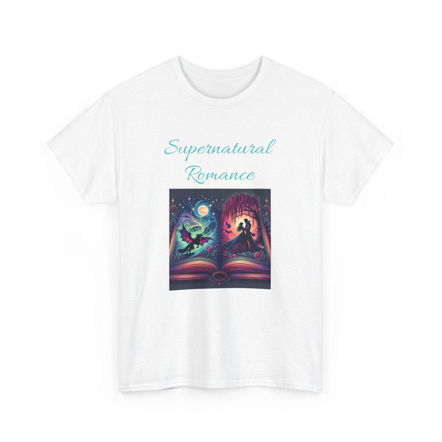Fiction - Graphic Tee - Unisex Heavy Cotton T-Shirt - Supernatural Romance - The Dreamer's Bookshop.