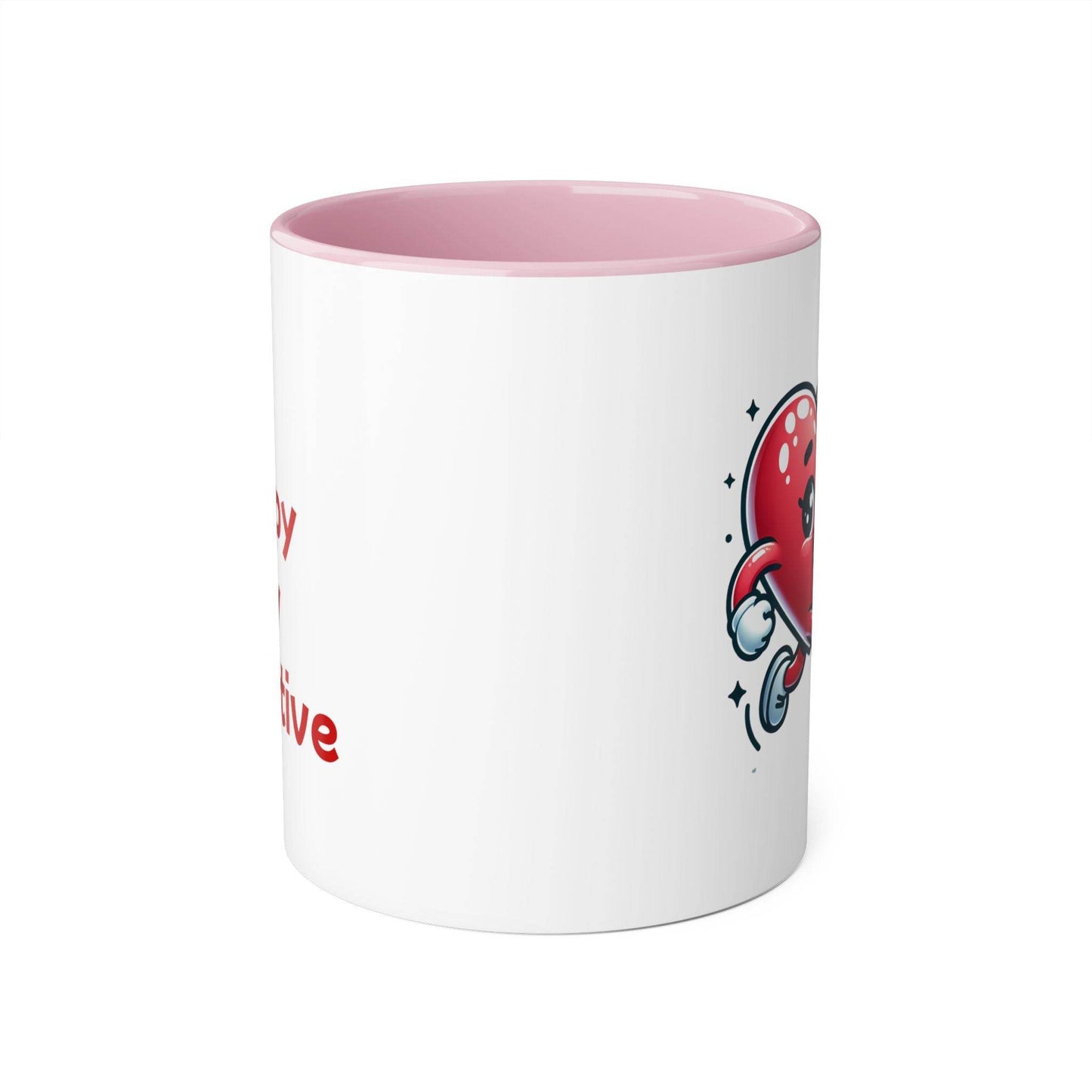 Be Happy Stay Positive Accent Mug - 11oz Coffee Cup for Daily Inspiration - The Dreamer's Bookshop.