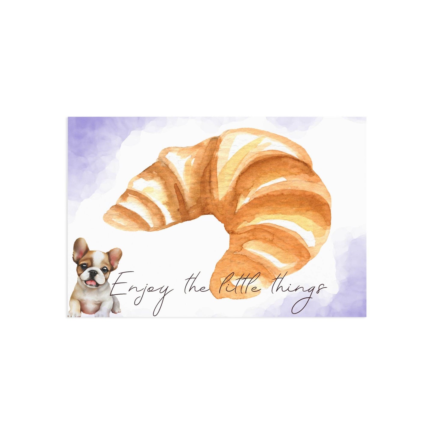 The Dreamer's Bookshop "French Croissant" Enjoy the Little Things Card - The Dreamer's Bookshop.