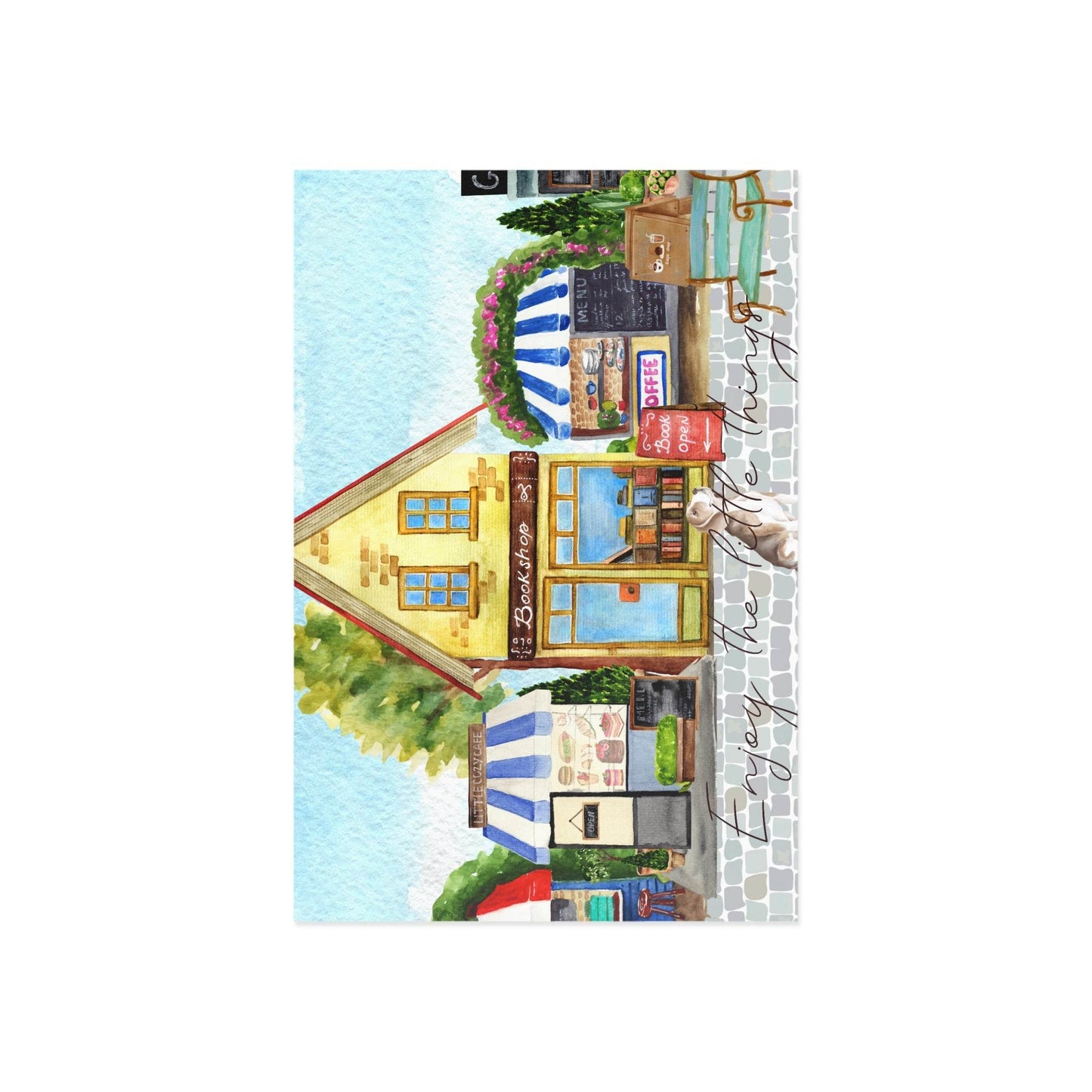 The Dreamer's Bookshop "Bookshop" Enjoy the Little Things Card - The Dreamer's Bookshop.