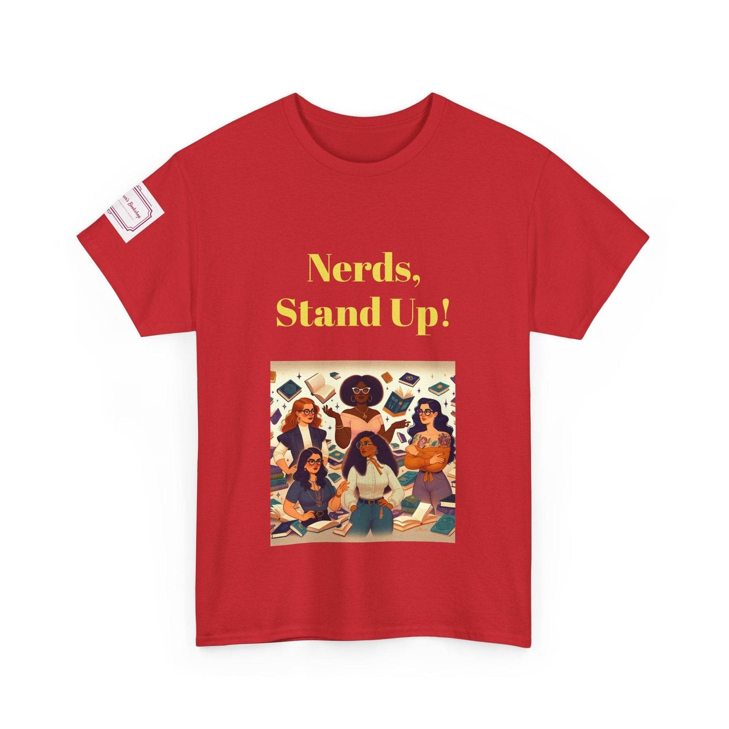 Nerds Stand Up - Unisex Heavy Cotton Tee - Book Lovers - The Dreamer's Bookshop.
