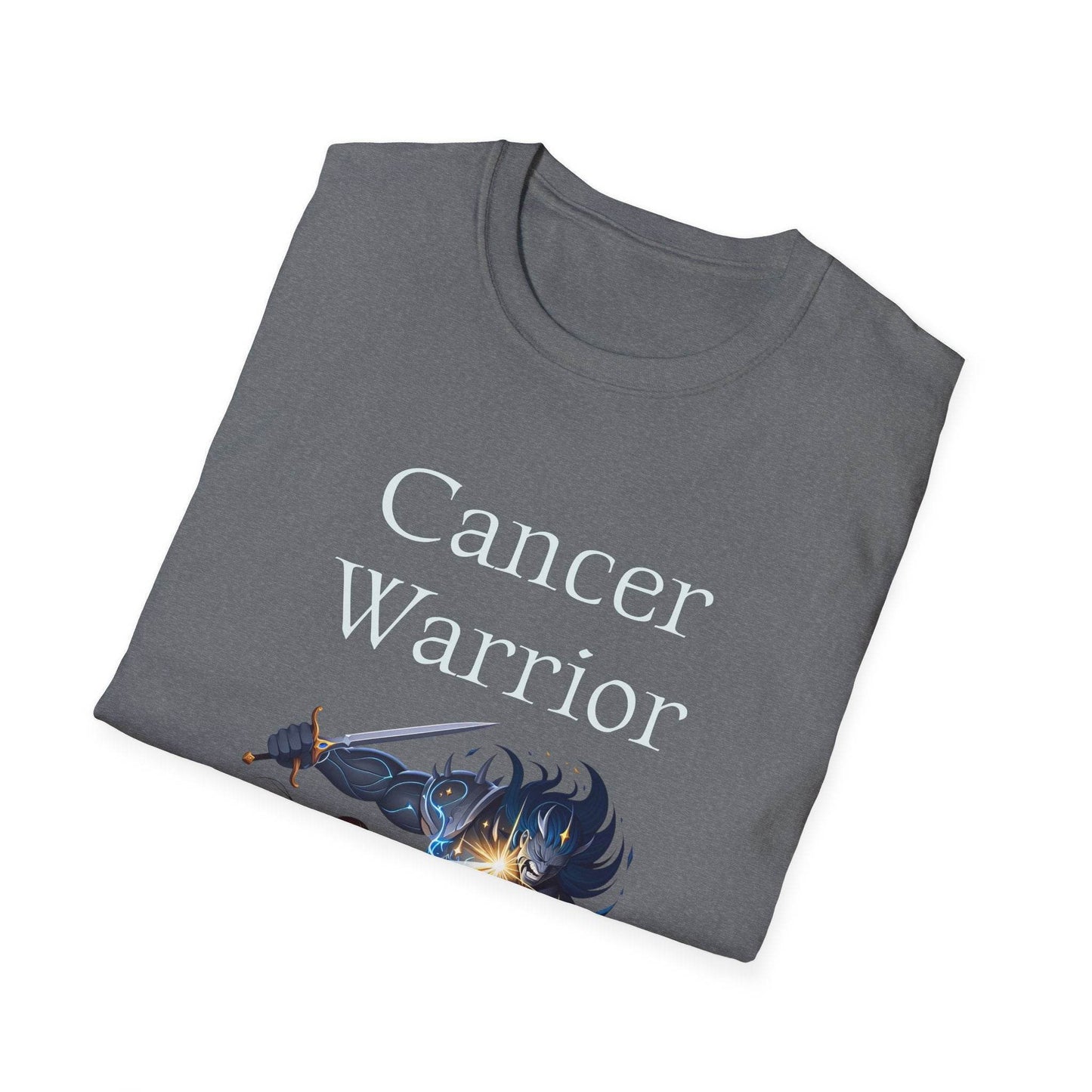 Cancer Warrior Unisex Softstyle T-Shirt - Empowering Battle for Women's Health - The Dreamer's Bookshop.