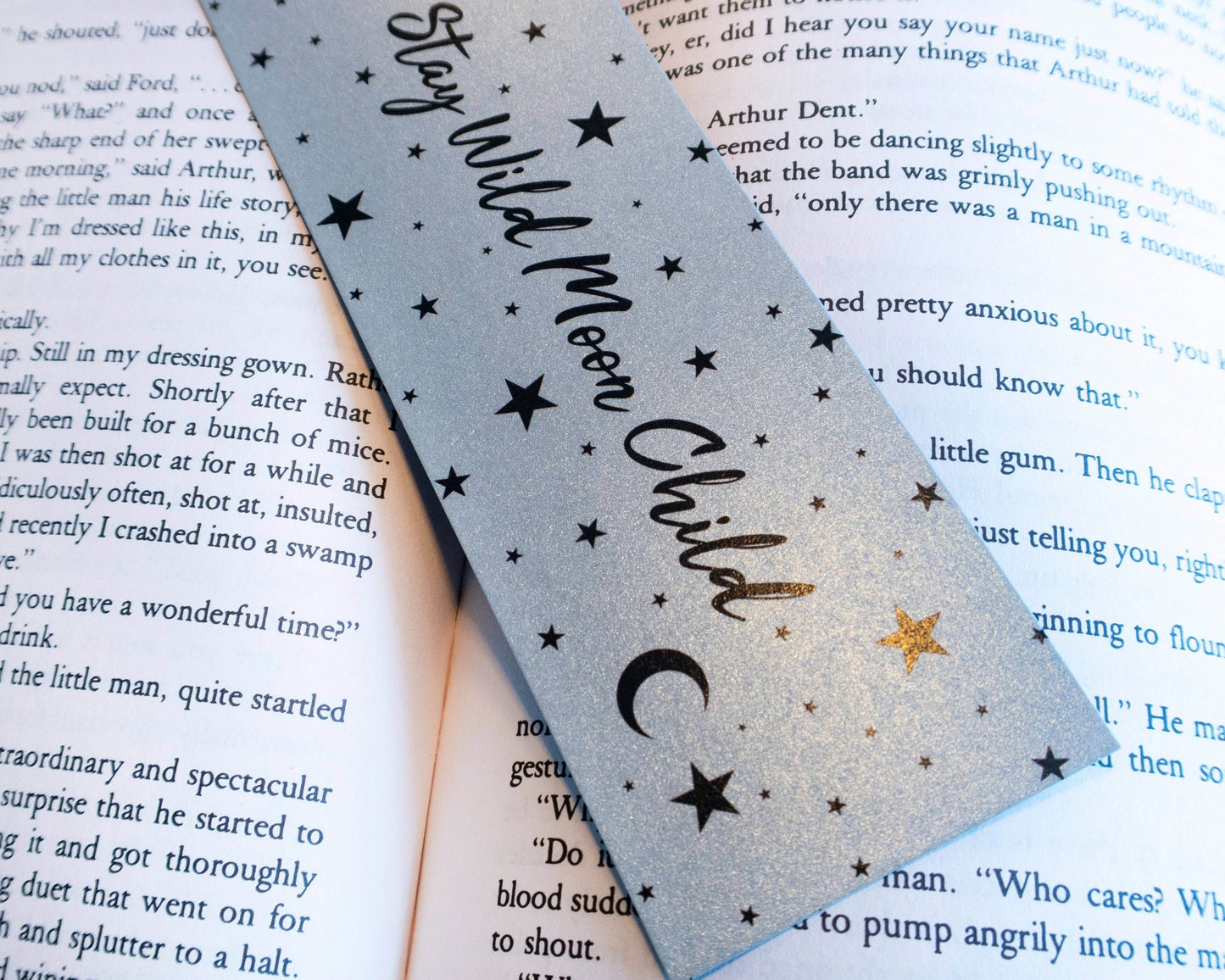 Basically Britt - Stay Wild Moon Child Silver Bookmark - The Dreamer's Bookshop.