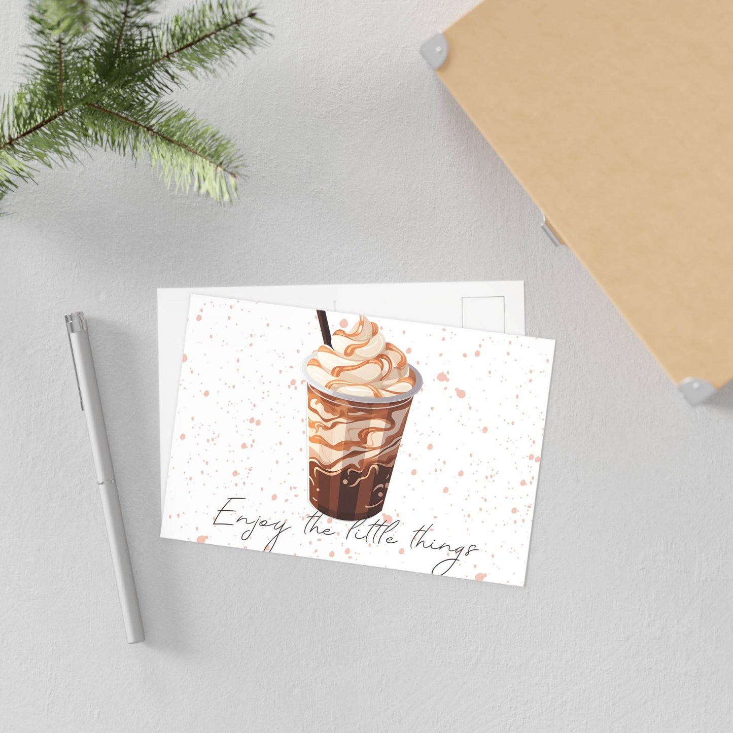 The Dreamer's Bookshop "Iced Coffee" Enjoy the Little Things Card - The Dreamer's Bookshop.