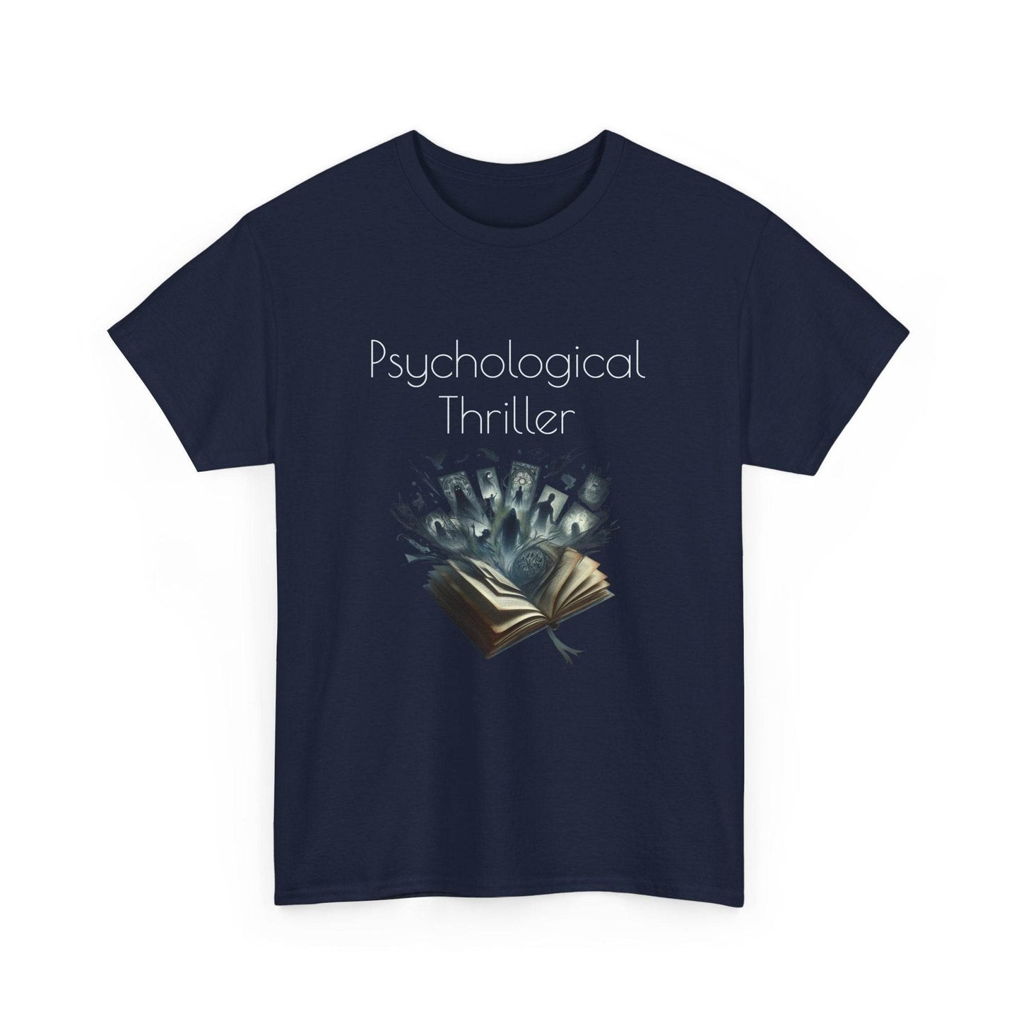 Fiction - Graphic Tee - Unisex Heavy Cotton T-Shirt Psychological Thriller - The Dreamer's Bookshop.