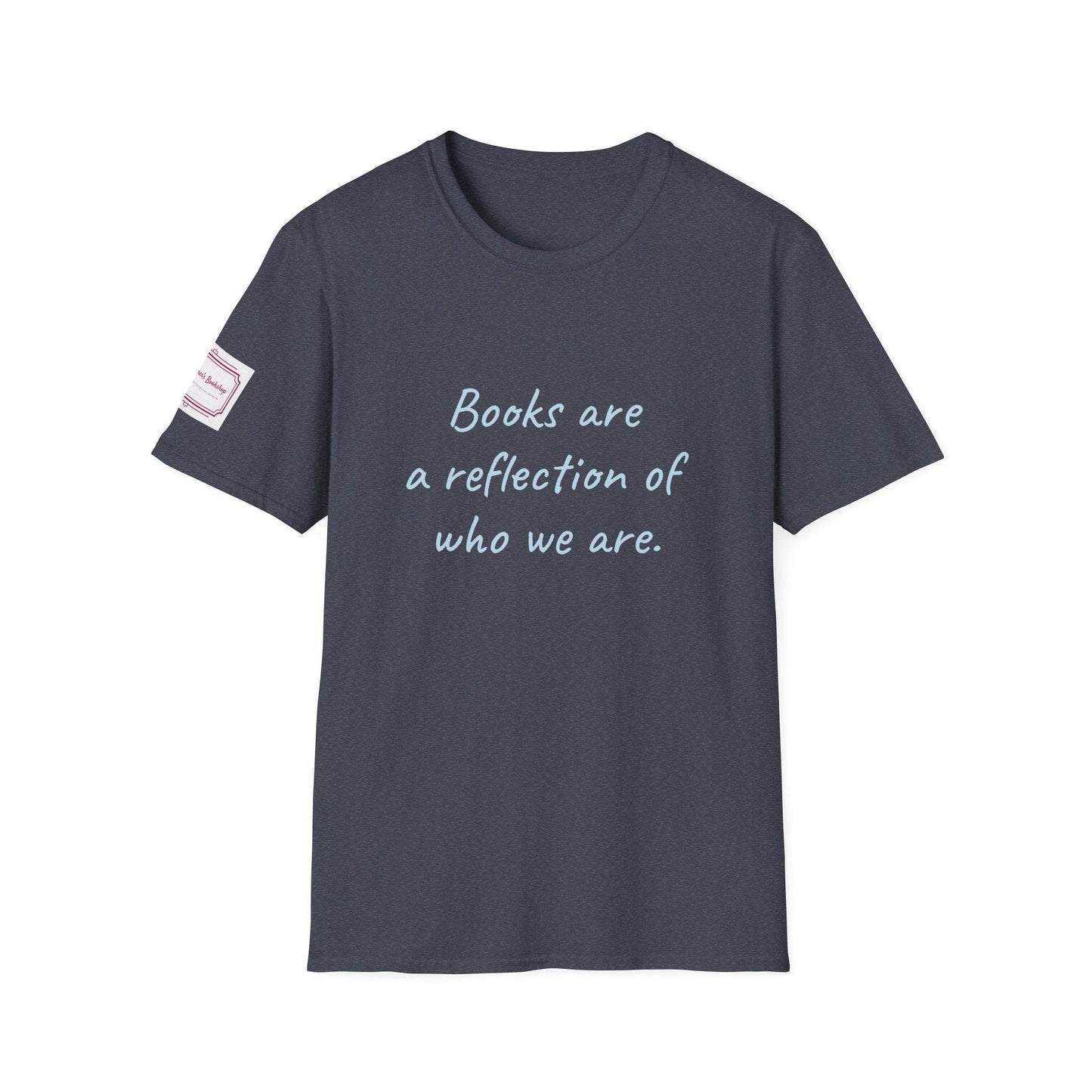 Books Are a Reflection Unisex Softstyle T-Shirt - Perfect Gift for Book Lovers! - The Dreamer's Bookshop.