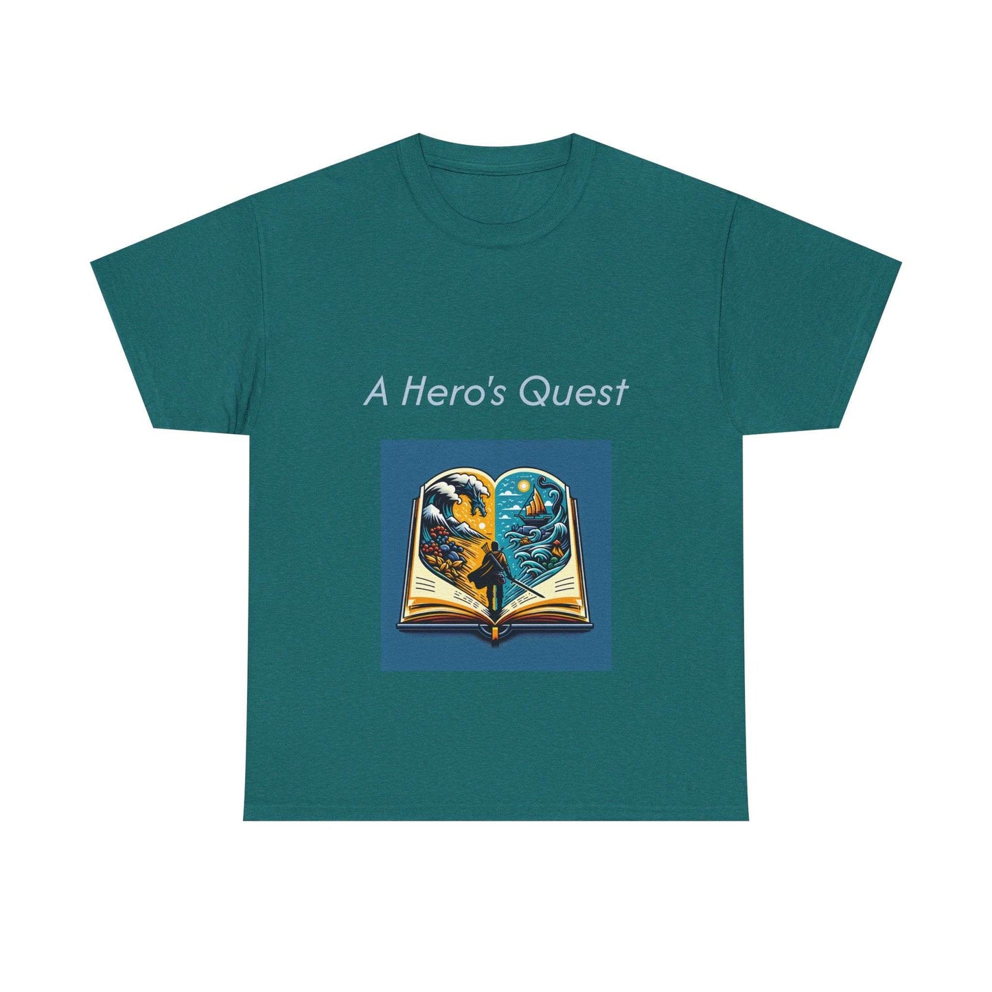 Adventurous - Unisex Heavy Cotton Tee - Hero's Quest - The Dreamer's Bookshop.