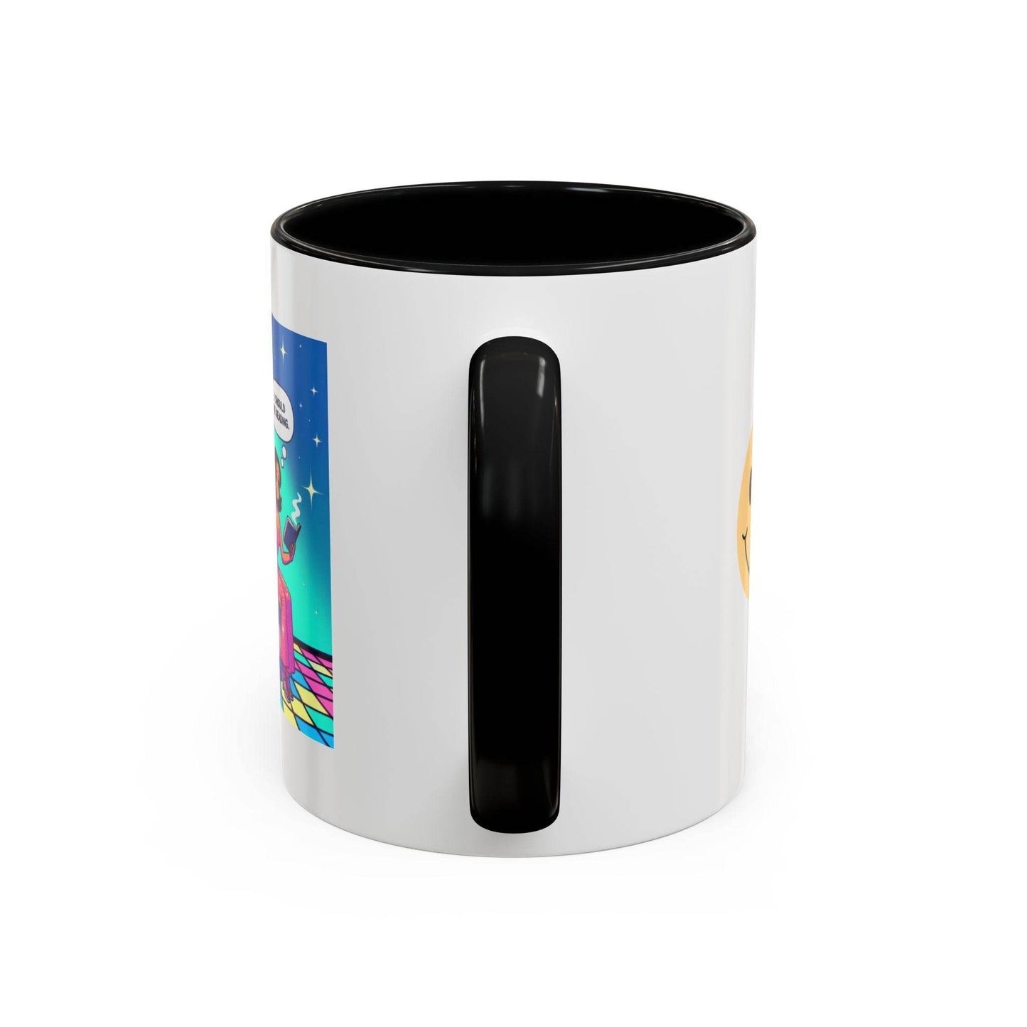 Retro Vibe Accent Coffee Mug - I should be reading - The Dreamer's Bookshop.
