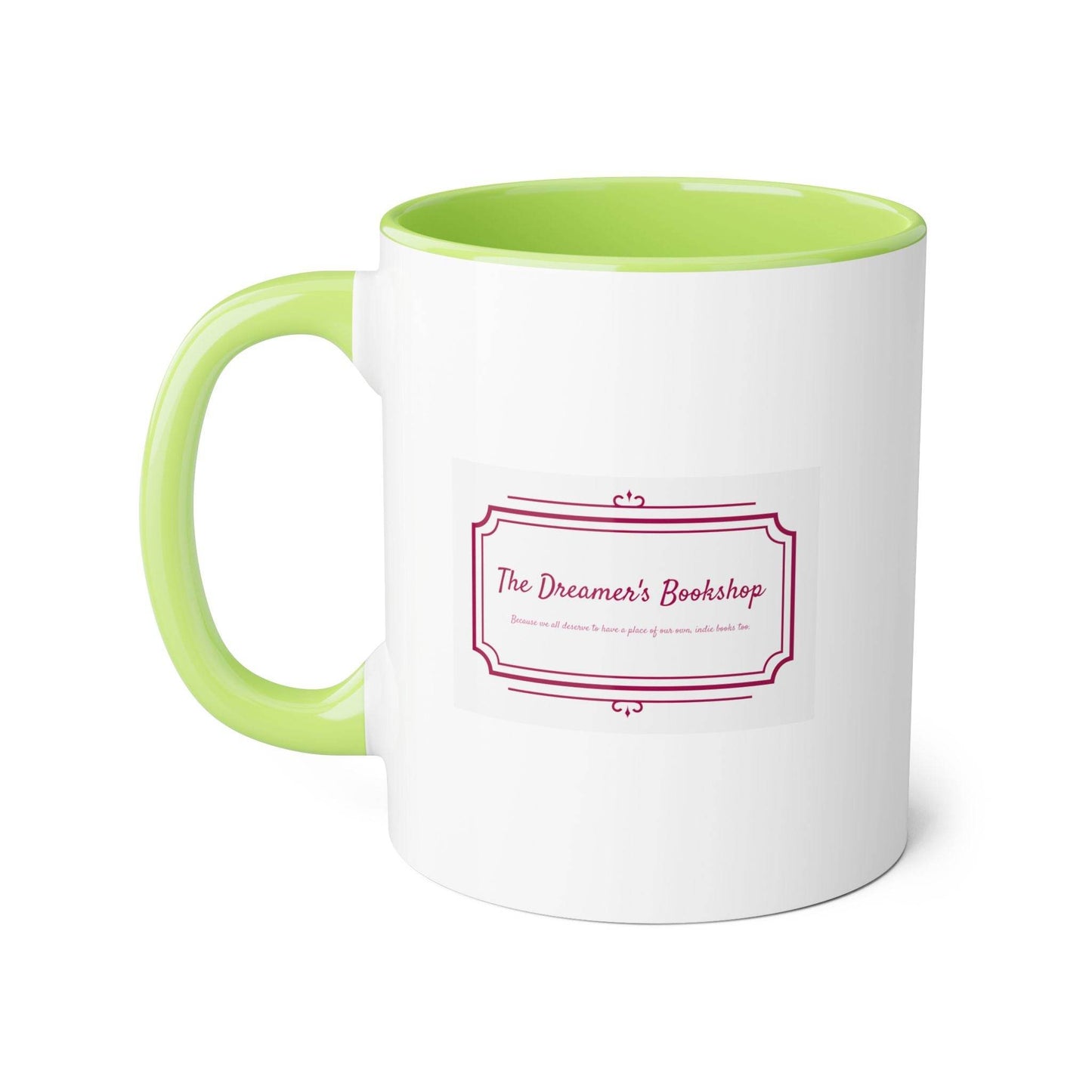 Dreamer's Bookshop Accent Mug - 11oz Coffee Cup for Readers & Book Lovers - The Dreamer's Bookshop.