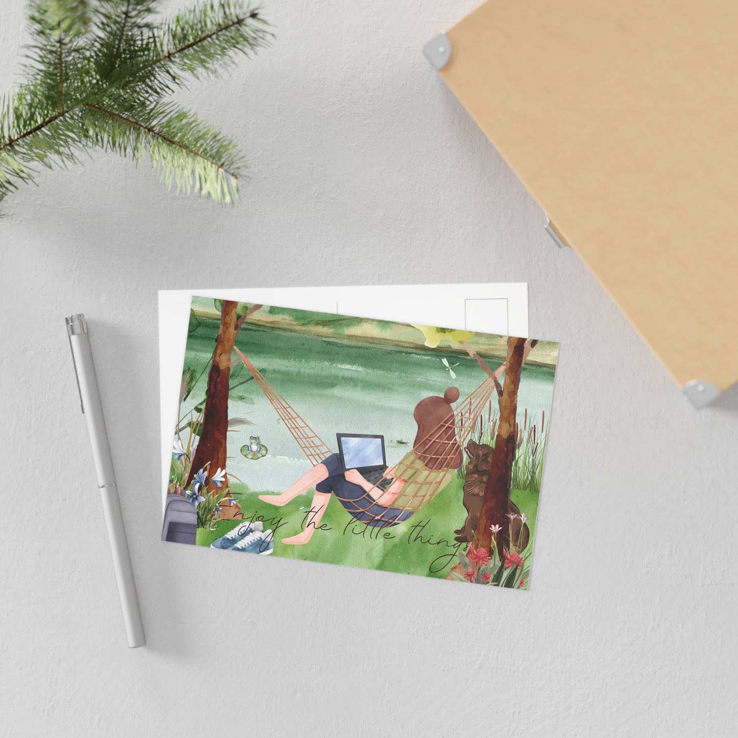 The Dreamer's Bookshop "Lake" Enjoy the Little Things Card