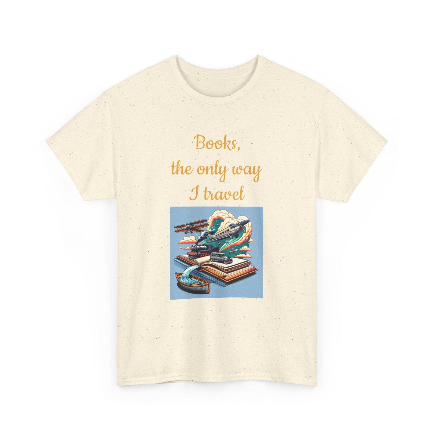 Travel - Unisex Heavy Cotton Tee for Book Lovers - The Dreamer's Bookshop.
