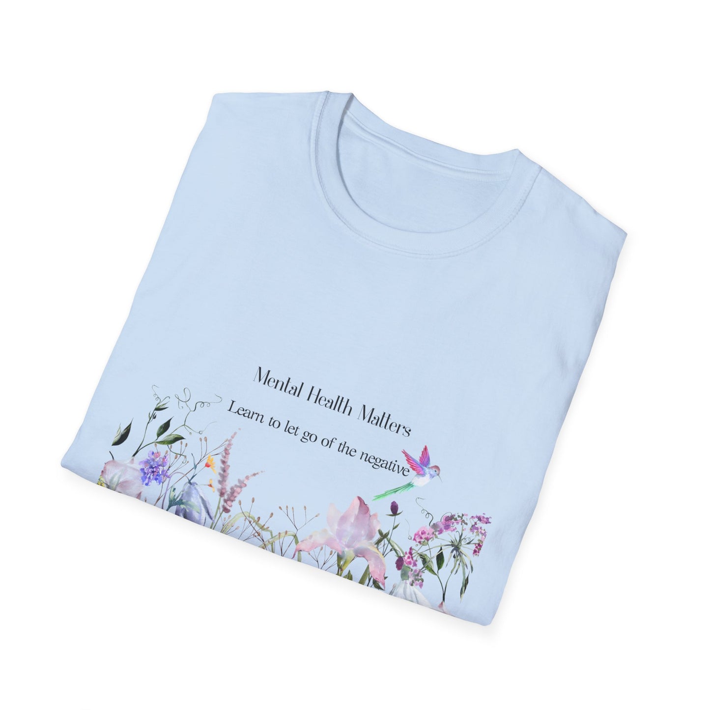 Inspirational Unisex T-Shirt - Mental Health "Let Go" - The Dreamer's Bookshop.