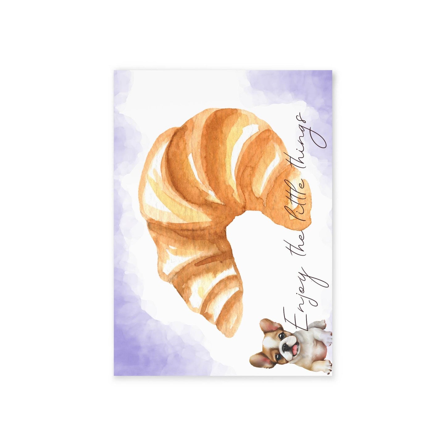 The Dreamer's Bookshop "French Croissant" Enjoy the Little Things Card - The Dreamer's Bookshop.