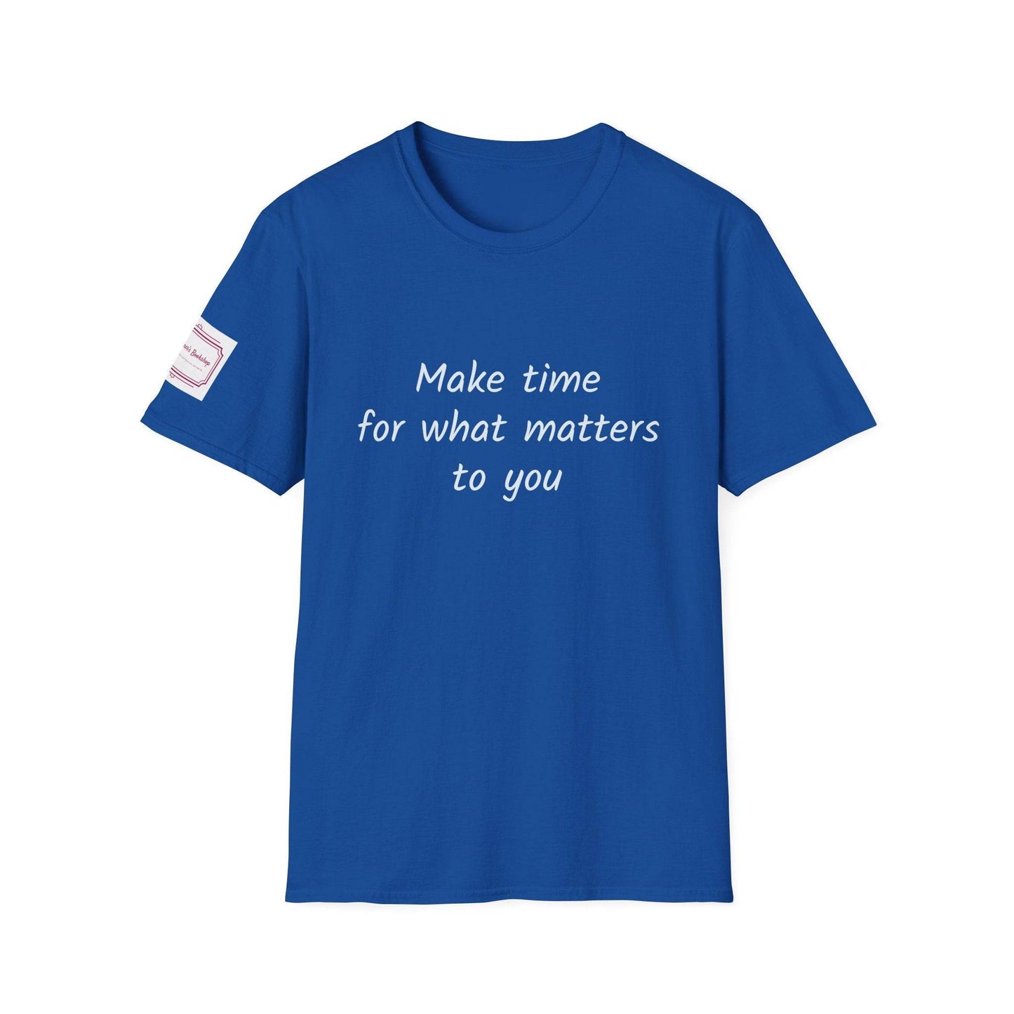 Motivational Unisex Softstyle T-Shirt - Make Time - The Dreamer's Bookshop.
