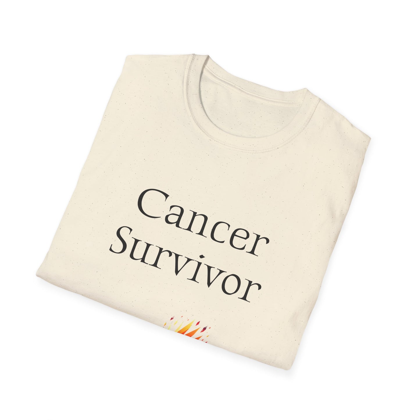 Cancer Survivor Unisex Softstyle T-Shirt - Empowering Graphic Tee for Mental Health Awareness
