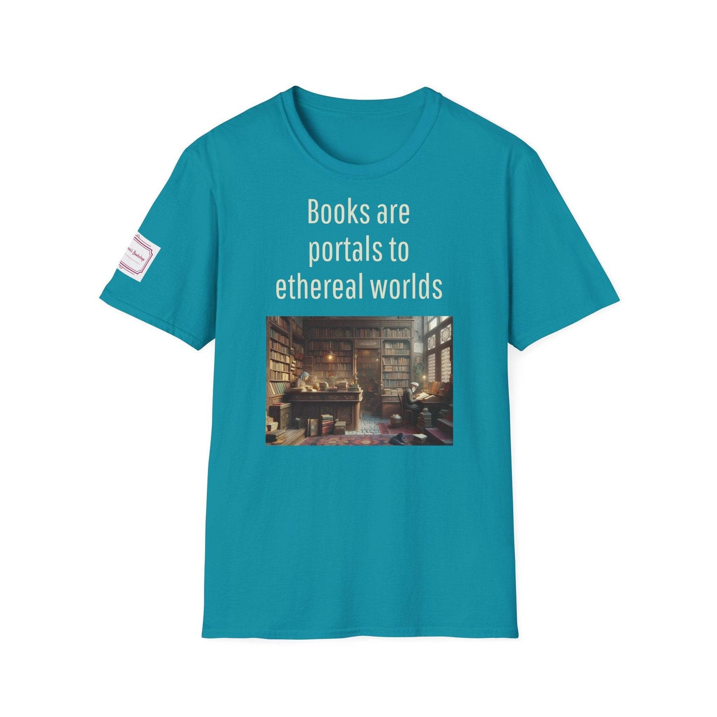 Unisex Softstyle T-Shirt - Portal Design for Book Lovers - The Dreamer's Bookshop.