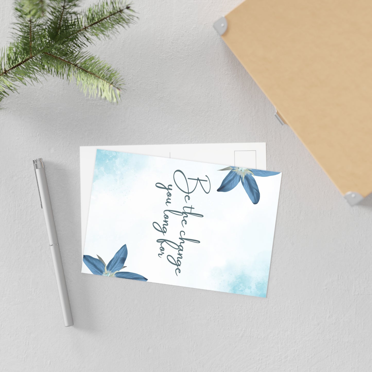 The Dreamer's Bookshop - Positive Affirmation Card "Be the change" - The Dreamer's Bookshop.