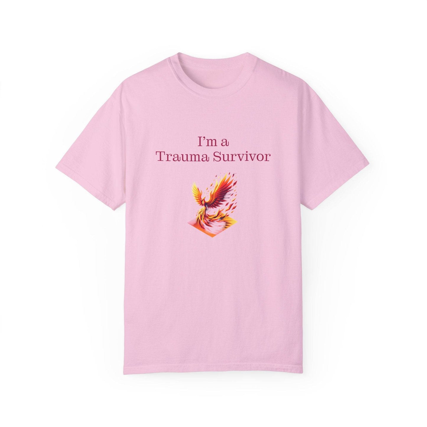 Trauma Survivor Unisex Garment-Dyed T-shirt - Inspirational Motivational Tee - The Dreamer's Bookshop.