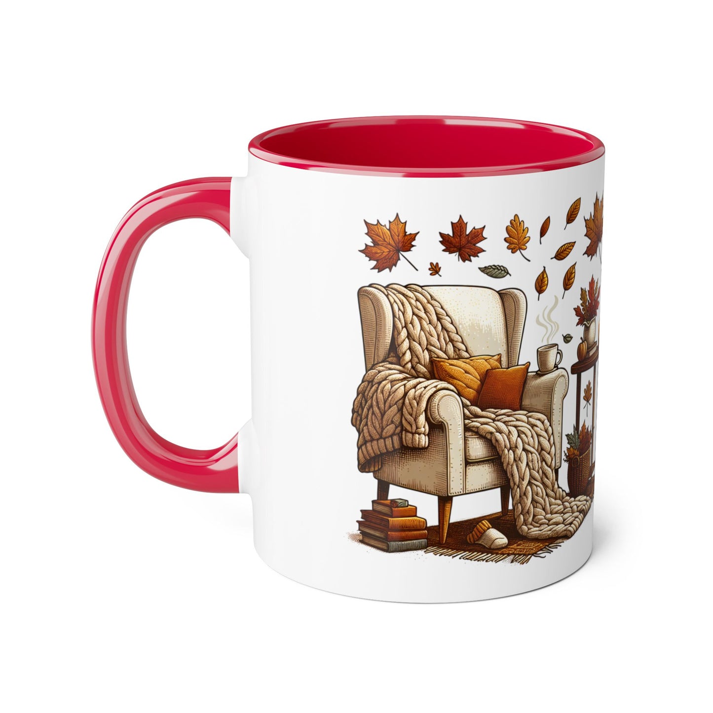 The Cosiness of Fall - 11oz Cup for Booklovers