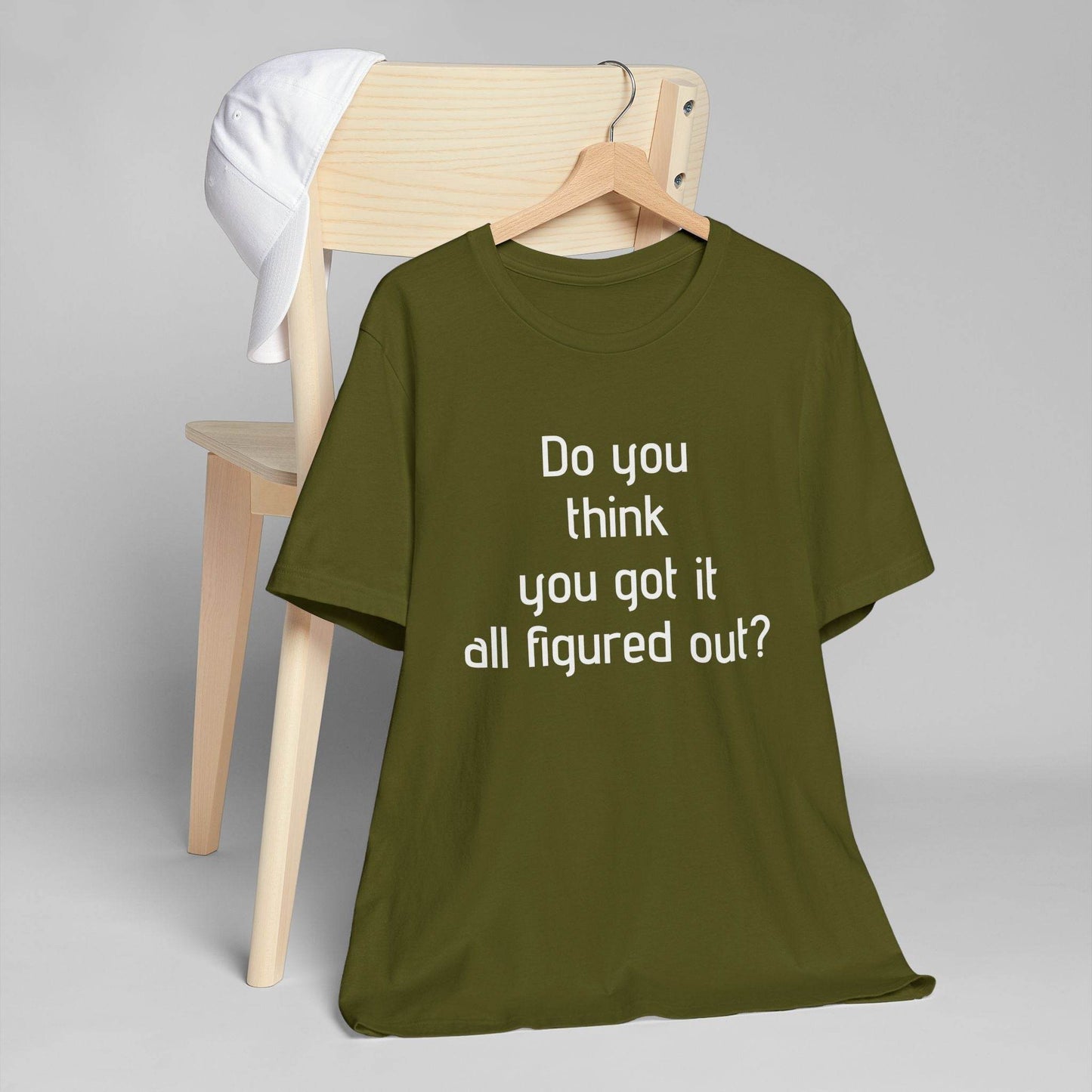 Inspirational Unisex Jersey T-Shirt - Think Again Vibe - The Dreamer's Bookshop.