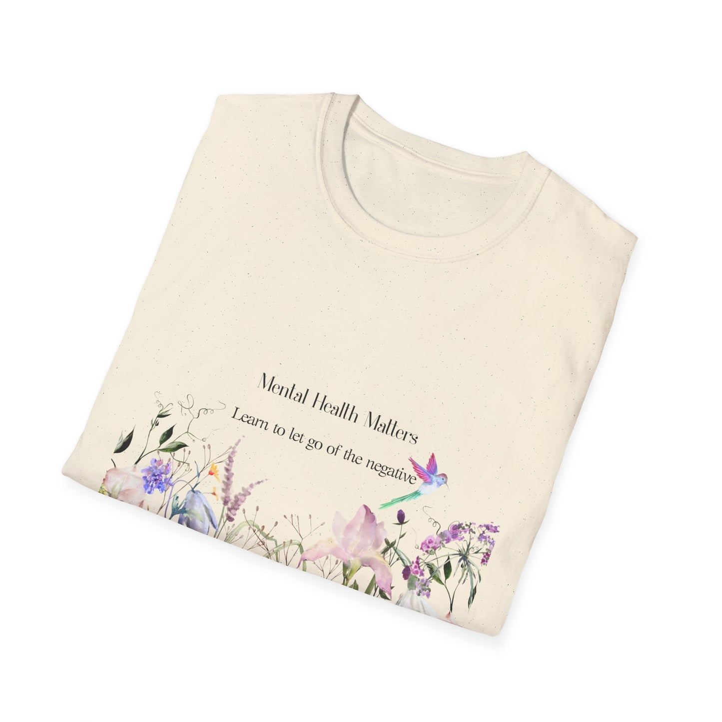 Inspirational Unisex T-Shirt - Mental Health "Let Go" - The Dreamer's Bookshop.