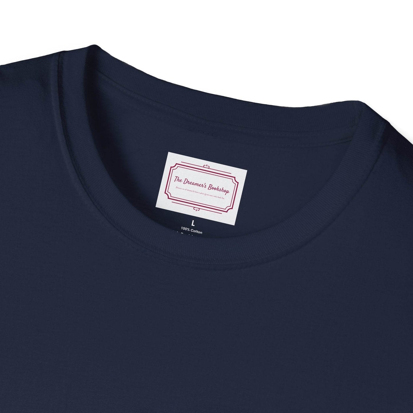 Inspirational Unisex Softstyle T-Shirt - Only those who never dare - The Dreamer's Bookshop.