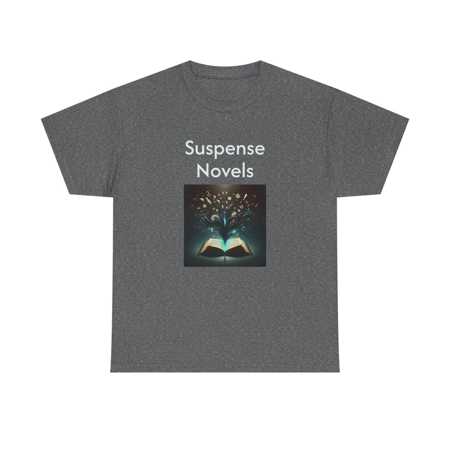 Fiction - Graphic Tee - Unisex Heavy Cotton T-Shirt Suspense Novels - The Dreamer's Bookshop.