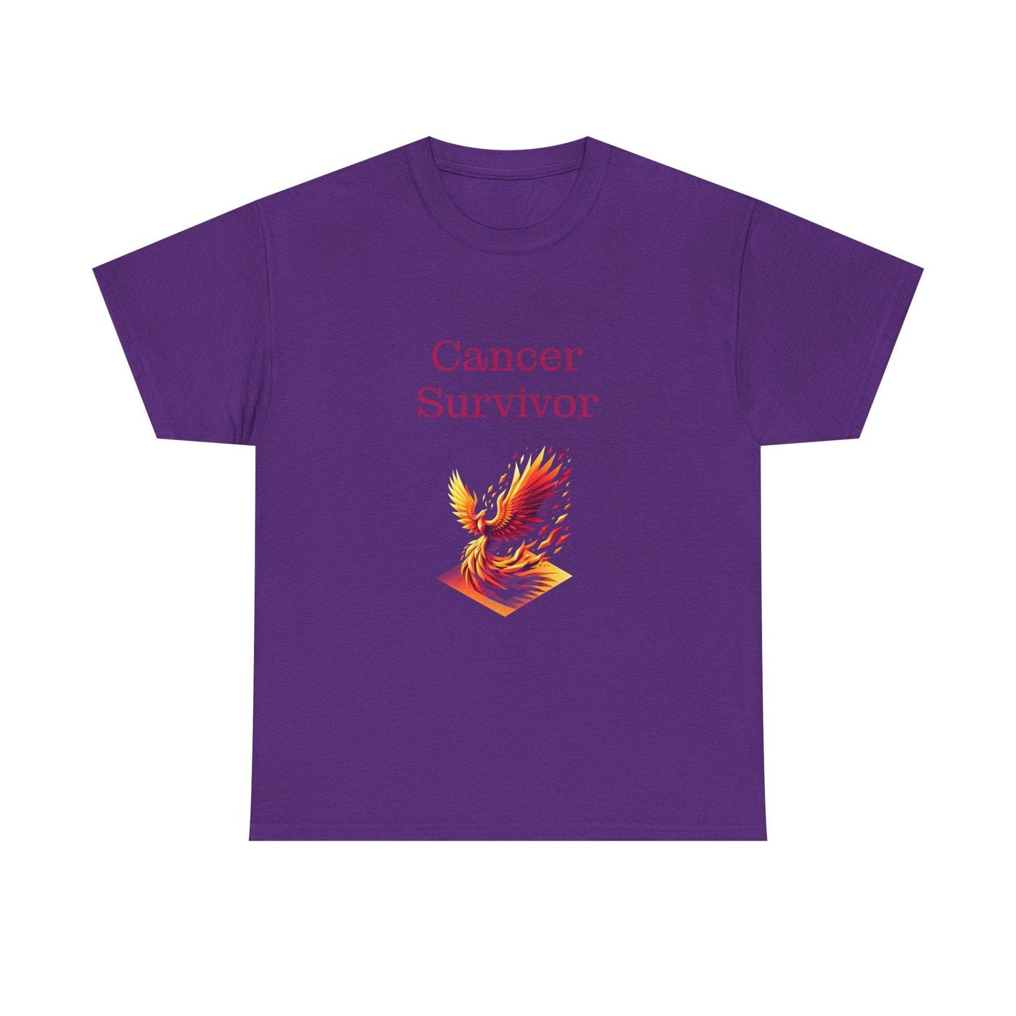 Cancer Survivor Unisex Heavy Cotton Tee - Inspirational Battle T-Shirt - The Dreamer's Bookshop.