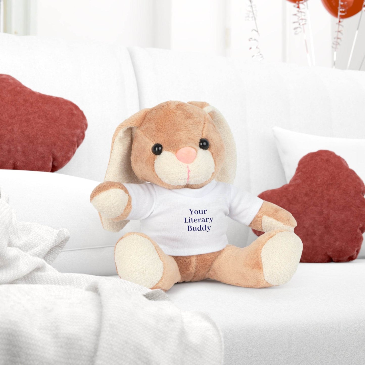 Cuddle Companion Plush Toy with Motivational T-Shirt - The Dreamer's Bookshop.