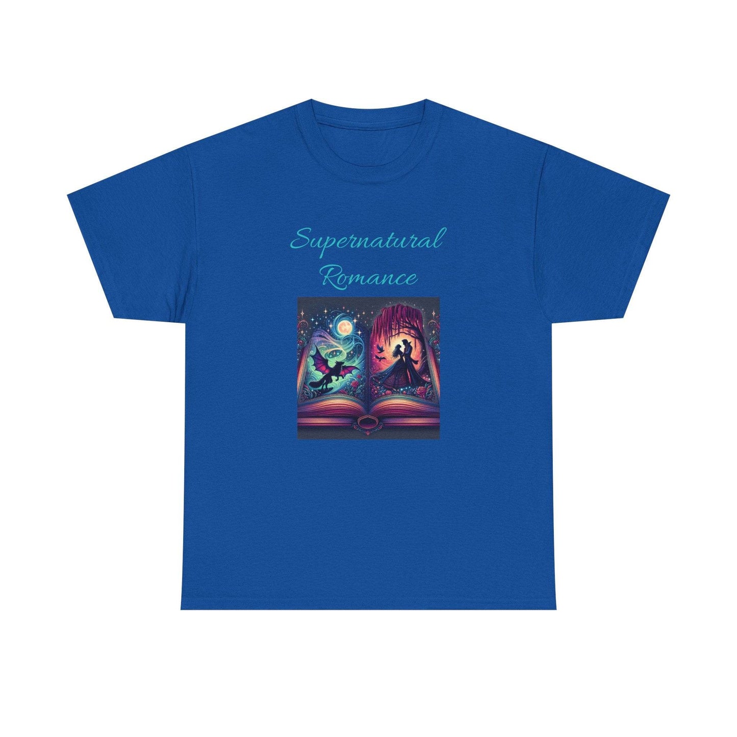 Fiction - Graphic Tee - Unisex Heavy Cotton T-Shirt - Supernatural Romance - The Dreamer's Bookshop.