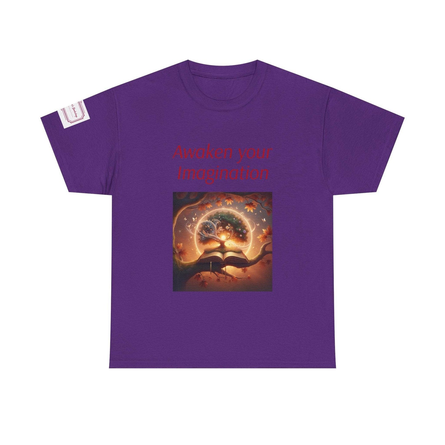 Awaken Your Imagination Unisex Heavy Cotton Tee - Inspiring Graphic T-Shirt for Creative Souls - The Dreamer's Bookshop.