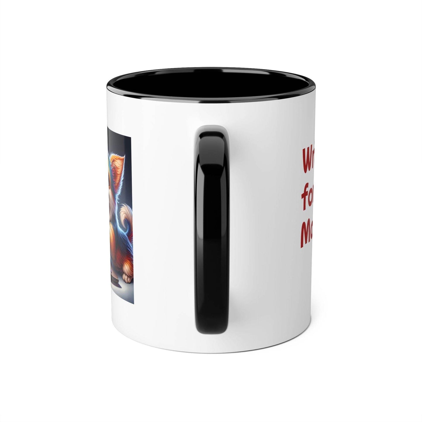 Funny Dog Writer Accent Mug - 11oz Coffee Cup for Book Lovers - The Dreamer's Bookshop.