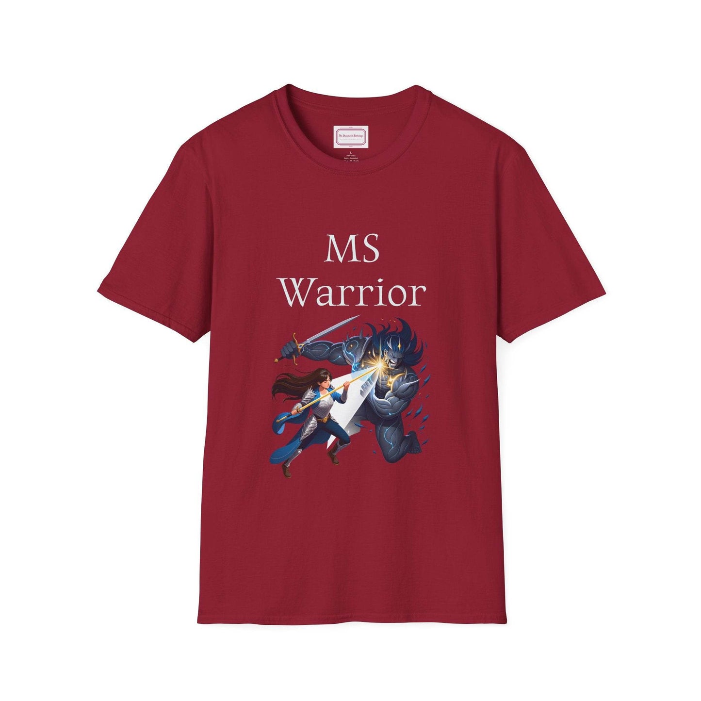 M.S. Warrior Unisex Softstyle T-Shirt - Embrace Your Battles - The Dreamer's Bookshop.