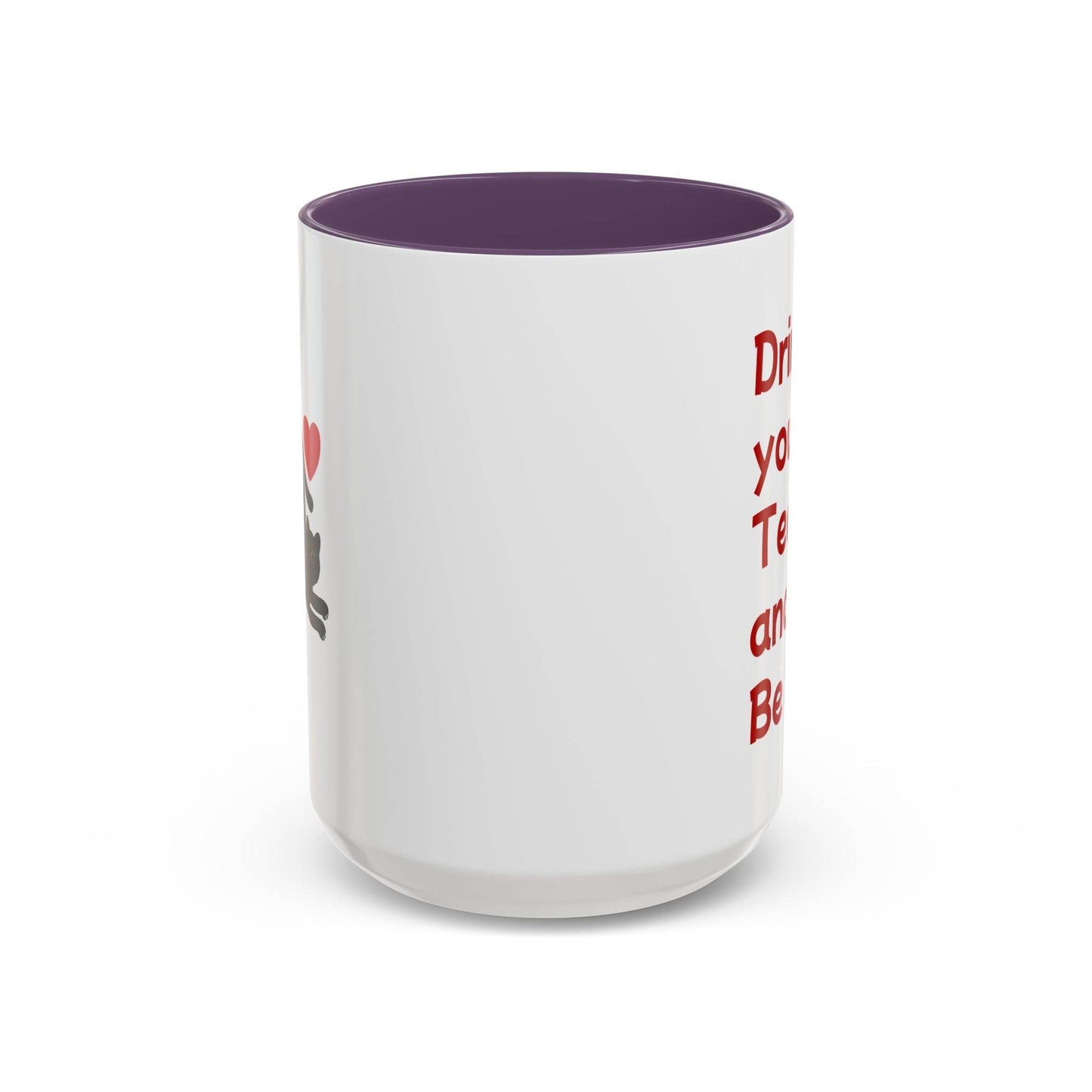Cute Cat Love Tea Mug - 11 & 15oz Drink and be Nice - The Dreamer's Bookshop.