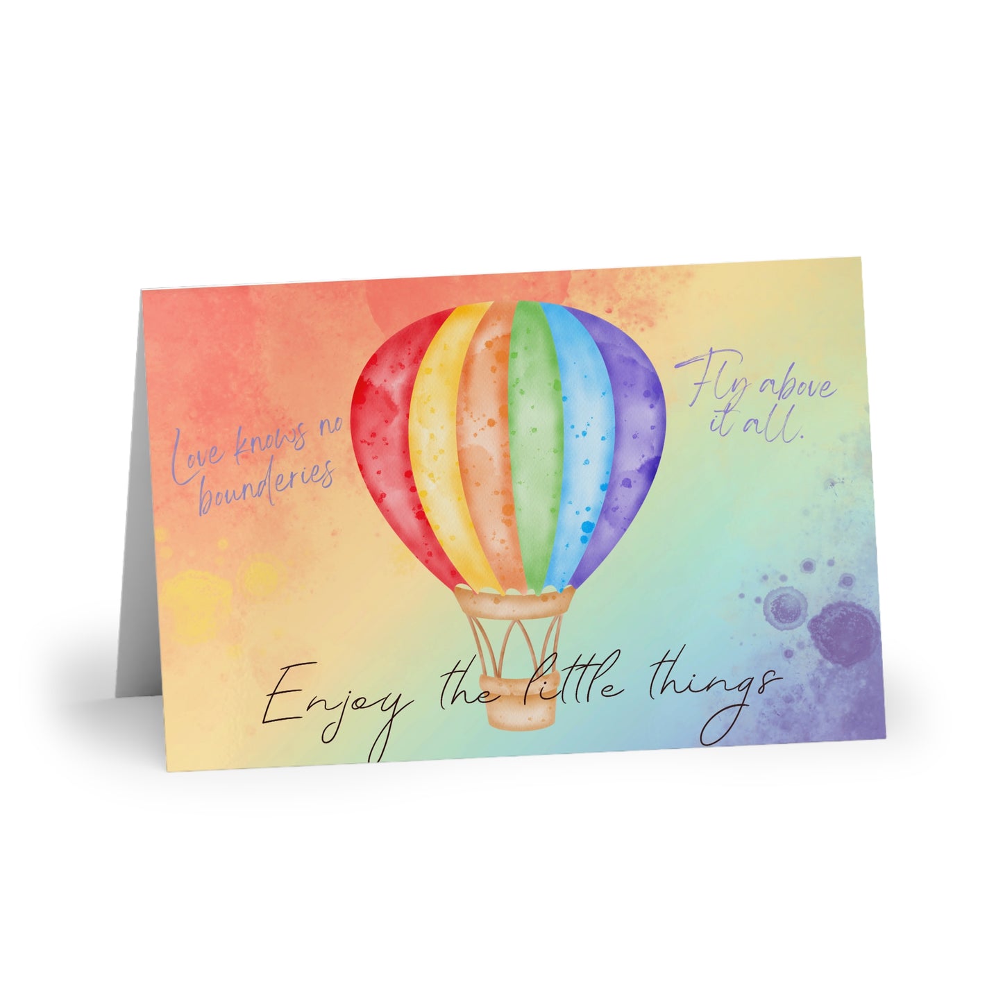 The Dreamer's Bookshop "Rainbow Love" Enjoy the Little Things Card - The Dreamer's Bookshop.