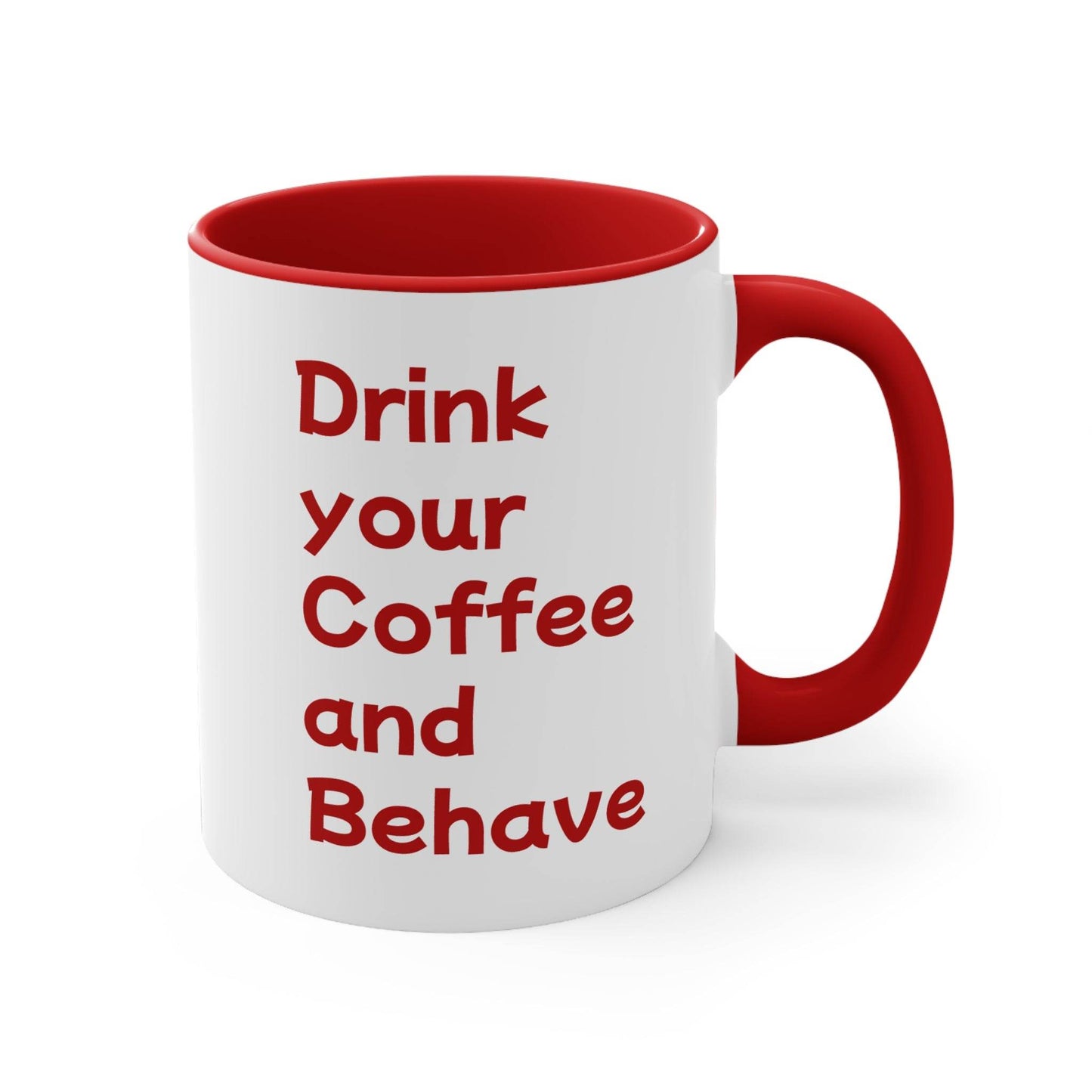 Funny Dog Pawsitive Mug - 11oz Drink and Behave Coffee Cup - The Dreamer's Bookshop.
