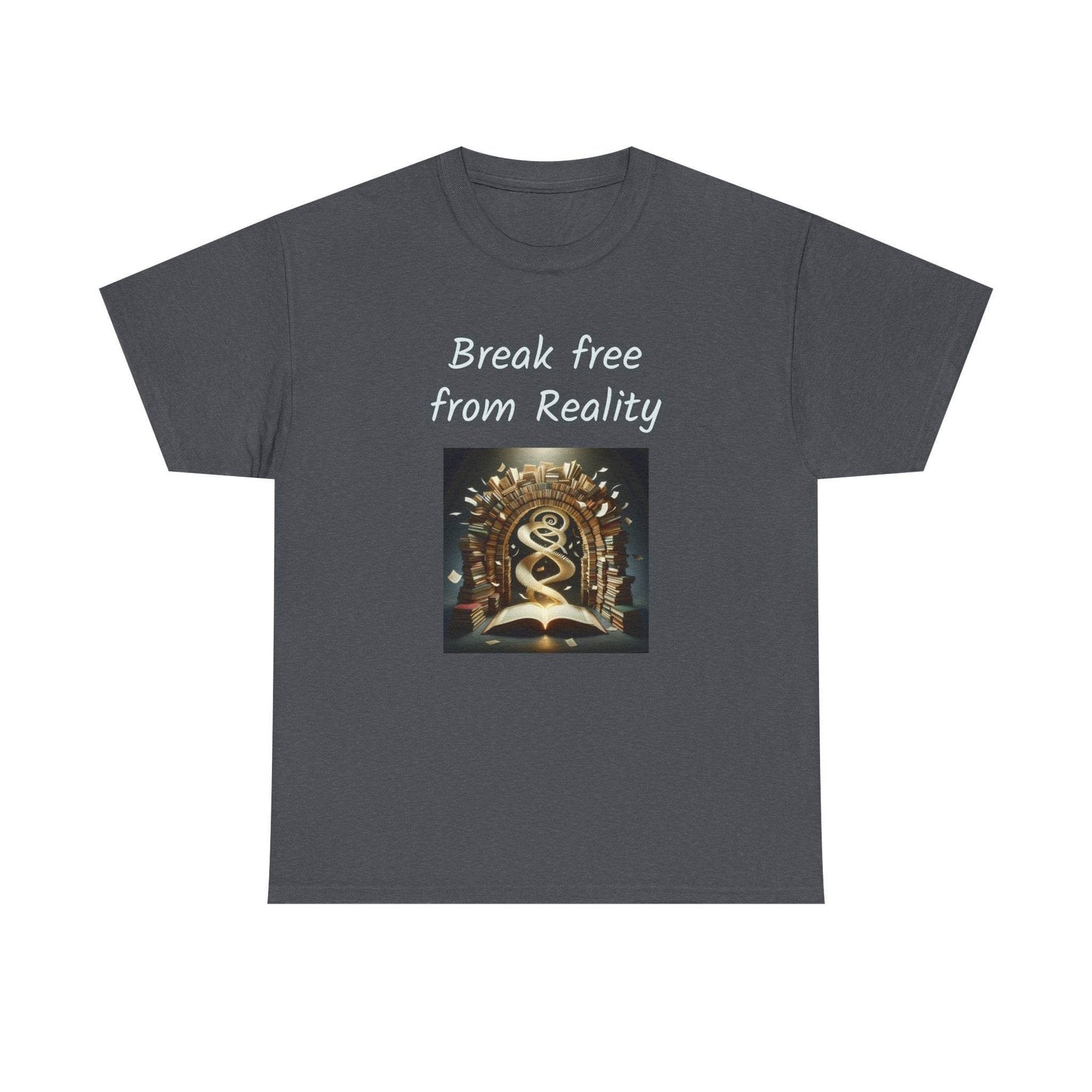Break Free - Graphic Tee - Unisex Heavy Cotton T-Shirt - Book Lovers - The Dreamer's Bookshop.