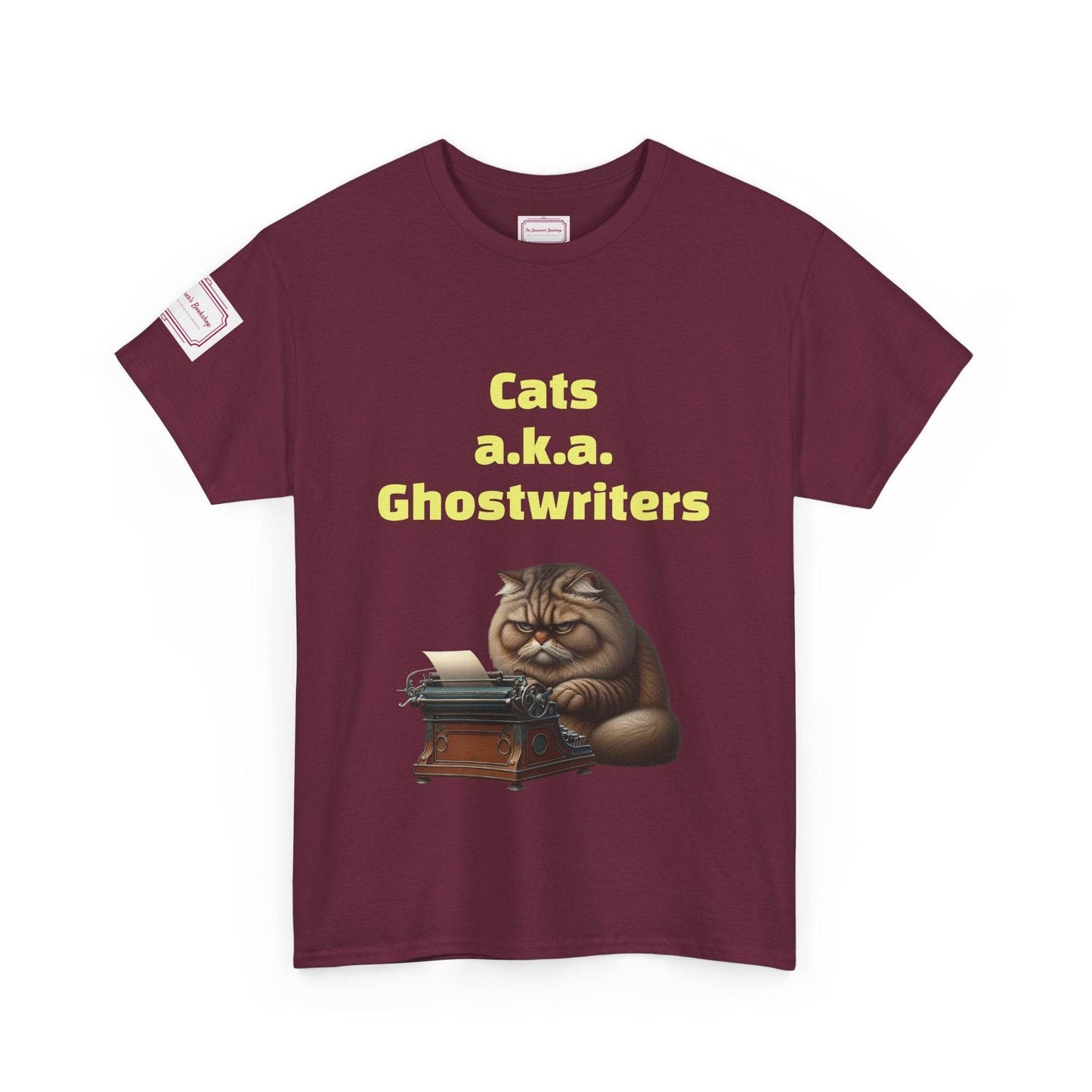 Cats Ghostwriters - Unisex Heavy Cotton Tee - Perfect for Book Lovers - The Dreamer's Bookshop.