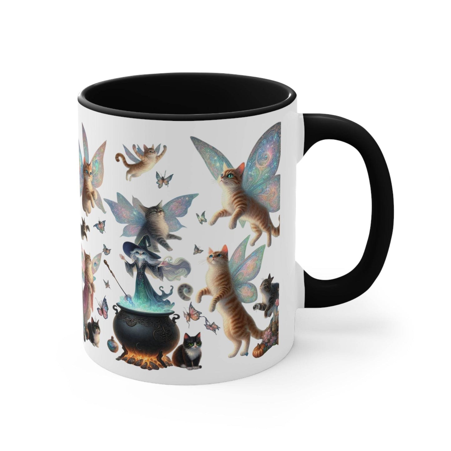 Funny Accent Mug - 11oz Home brew Magic Cats - The Dreamer's Bookshop.