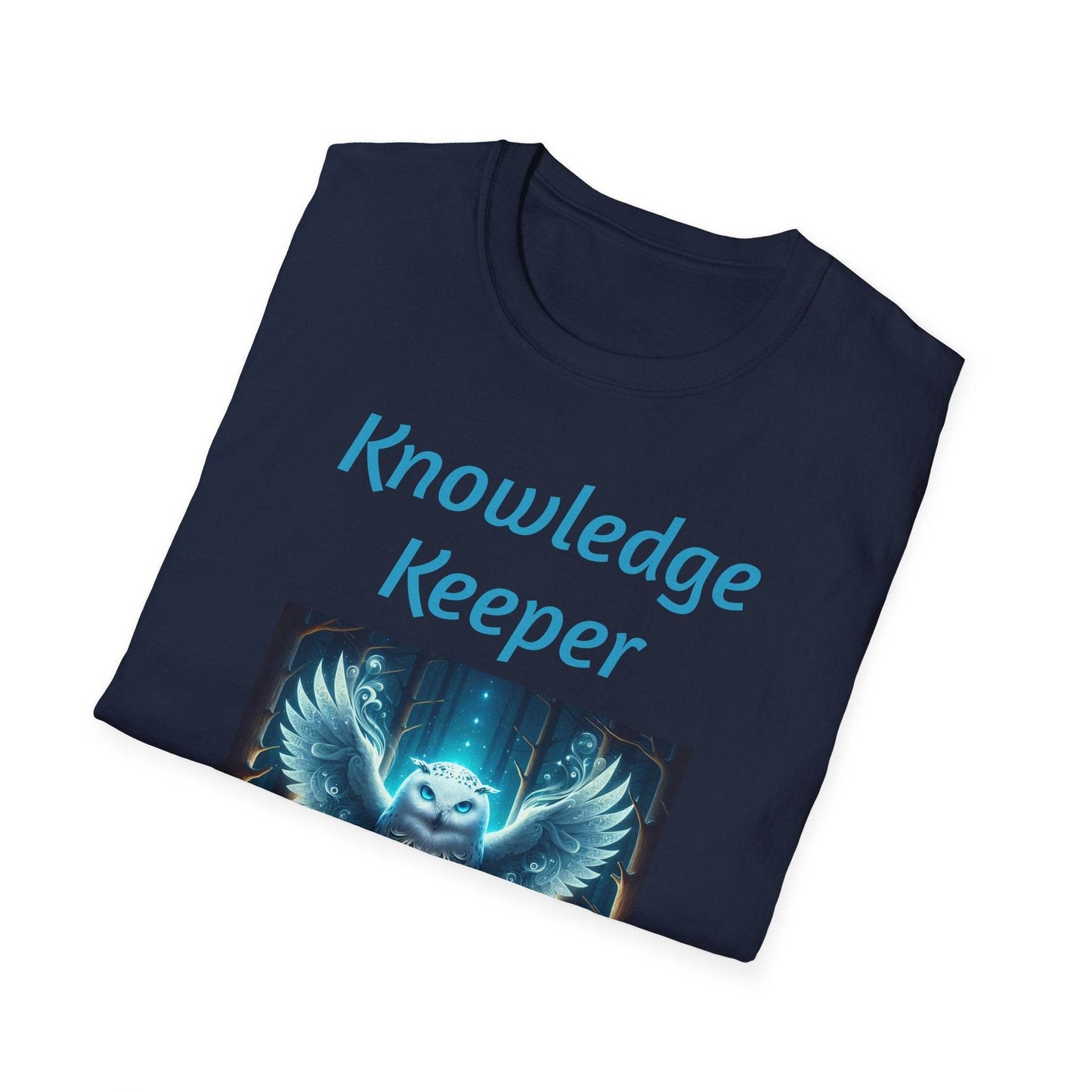 Knowledge Keeper Unisex Softstyle T-Shirt - Perfect for Book Lovers & Scholars - Proud Reader - The Dreamer's Bookshop.