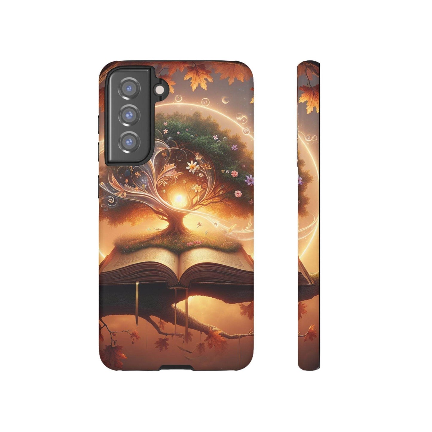 Nature-Inspired iPhone & Samsung Phone Case with Tree of Life Design - The Dreamer's Bookshop.