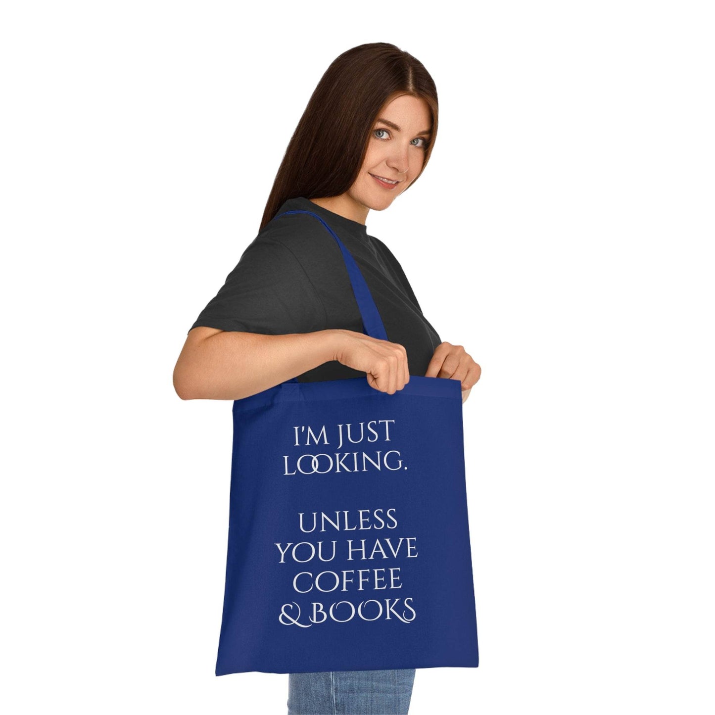 Coffee & Books Cotton Tote - Perfect for Book Lovers - The Dreamer's Bookshop.