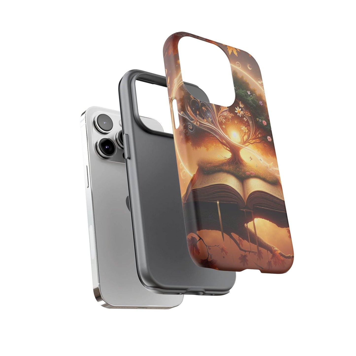 Nature-Inspired iPhone & Samsung Phone Case with Tree of Life Design - The Dreamer's Bookshop.