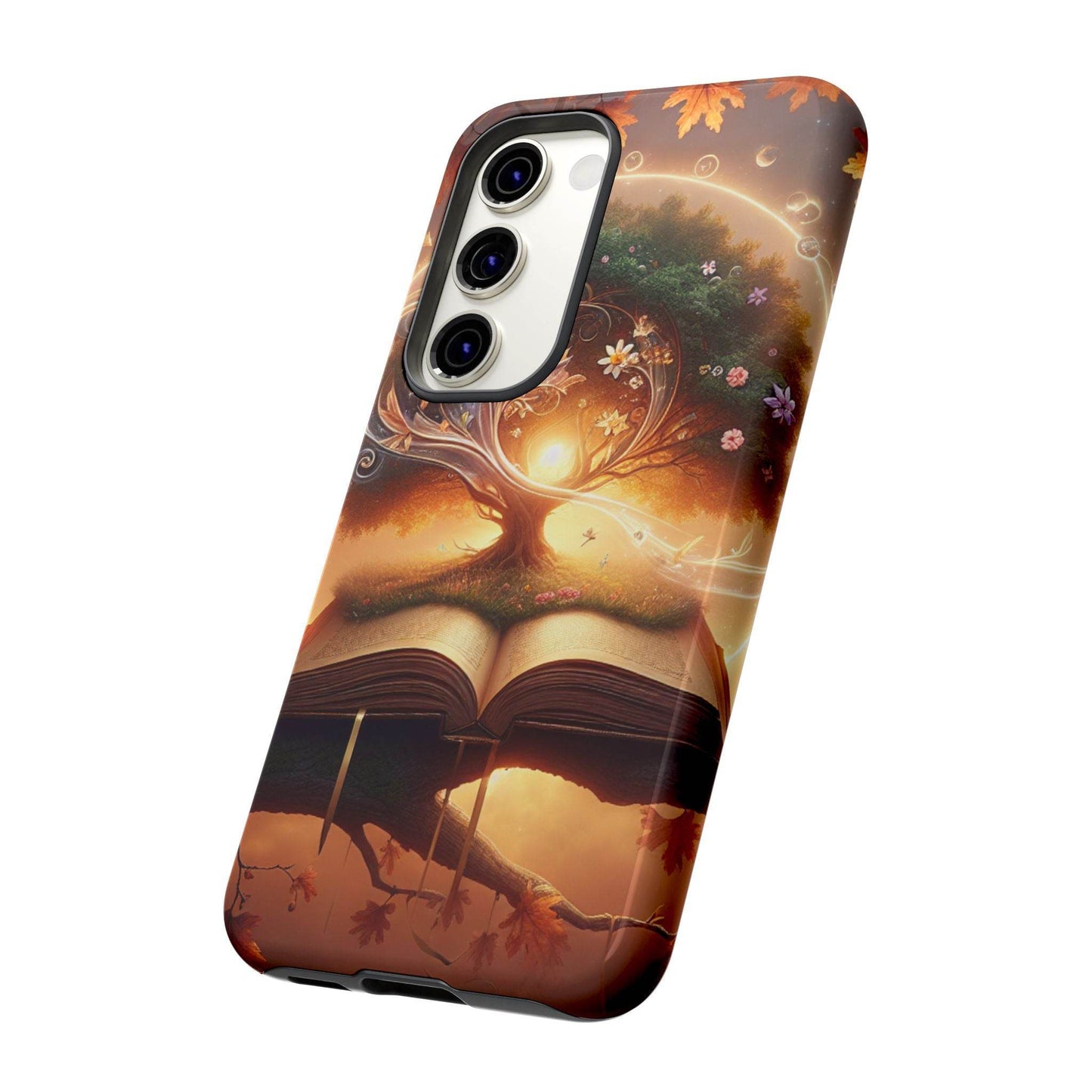Nature-Inspired iPhone & Samsung Phone Case with Tree of Life Design - The Dreamer's Bookshop.