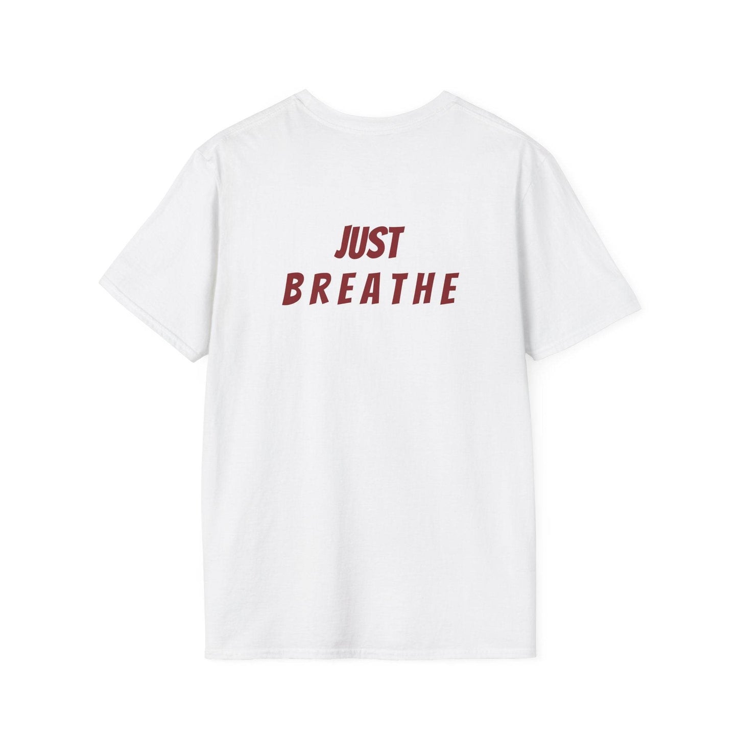 Unisex Softstyle T-Shirt - 'Just Breathe' - The Dreamer's Bookshop.
