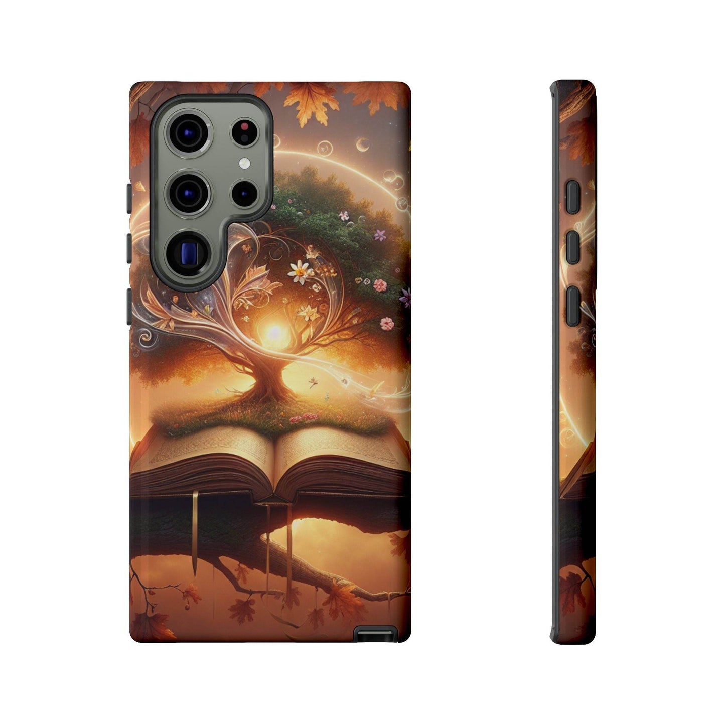 Nature-Inspired iPhone & Samsung Phone Case with Tree of Life Design - The Dreamer's Bookshop.