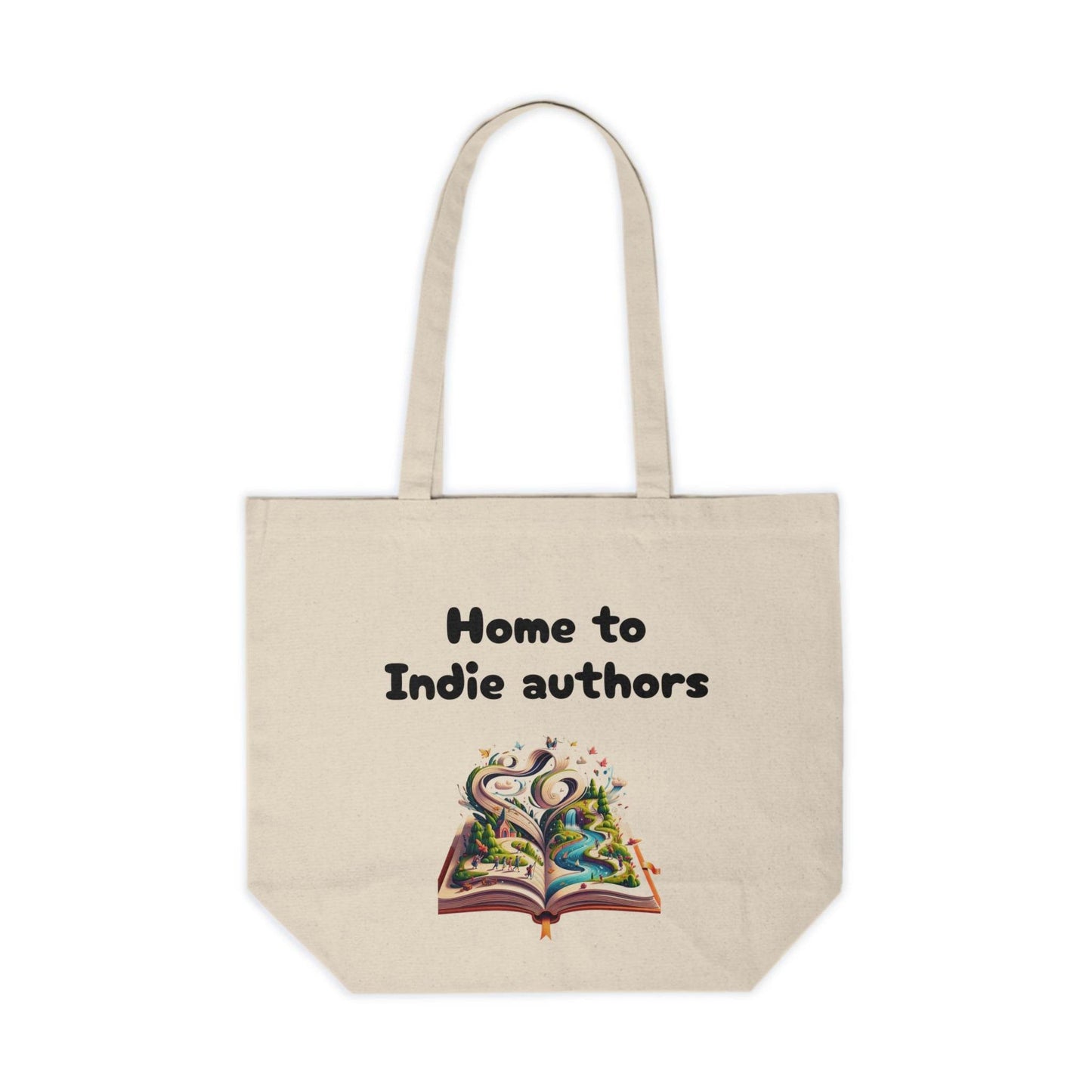 Canvas Shopping Tote for Book Lovers - 'Home to Indie Authors' & 'The Dreamer's Bookshop' Designs - The Dreamer's Bookshop.